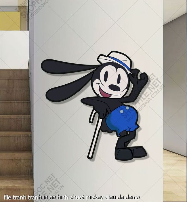 file tranh tranh in ao hinh chuot mickey dieu da